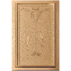 Резной фасад с растительным картушем из массива дерева