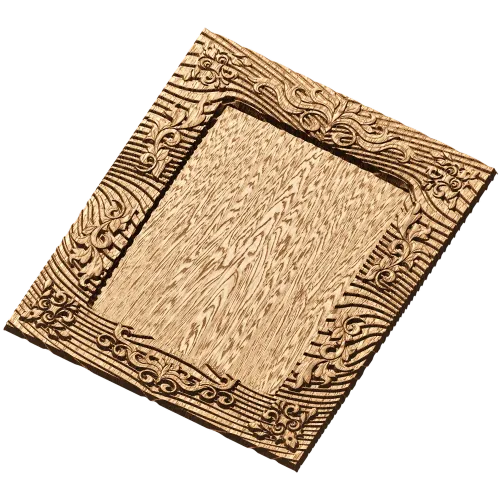 Резная рамка «Акант-плинт» из массива дуба, бука, ясеня