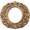 Резная овальная рамка «Барочная Грация» из массива