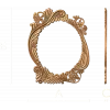 Овальная резная рамка «Акантовый венок» - резной декор из дерева