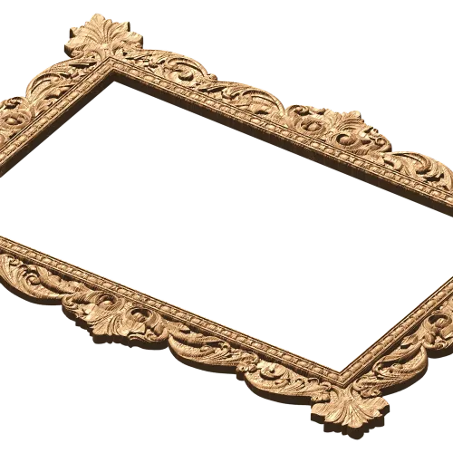 Барочная резная рамка из массива - резной деревянный декор