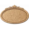 Овальная резная рамка с ажурным навершием