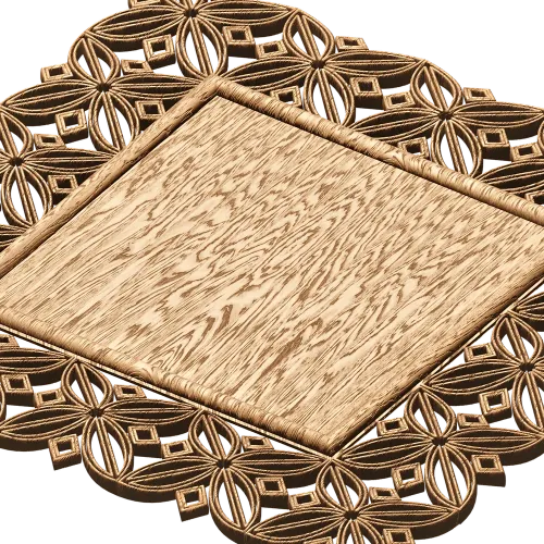 Ажурная резная рамка из дерева - резной декор для интерьера