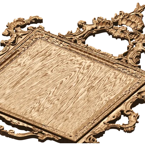Резная барочная рамка из массива - декоративная рама для интерьера