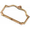 Резная деревянная рамка в барочном стиле - картуш и раковина