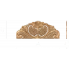 Картуш для спинки кровати в барочном стиле - резной деревянный декор