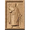 Икона «Князь Вячеслав Чешский» - резная деревянная панель