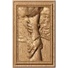 Рука Иисуса - резное панно из дерева