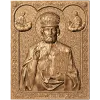 Резная деревянная икона Святой Николай Чудотворец