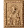 Икона Сергия Радонежского - резной деревянный киот из дуба, бука или ясеня