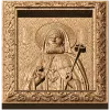 Икона Сергия Радонежского - резной деревянный киот из дуба, бука или ясеня