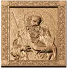 Резная деревянная икона «Апостол Андрей»