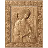 Архангел Михаил - резная деревянная икона в виноградном багете