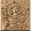 Архангел Михаил - резная деревянная икона, панель из дуба/бука/ясеня