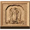 Архистратиг Михаил - резная деревянная икона в рельефе