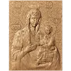 Икона Божья Матерь Иверская - резной деревянный декор