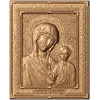 Рельефная икона Божья Матерь Казанская - резной деревянный декор
