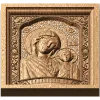 Резная икона Божья Матерь Казанская - деревянный религиозный декор