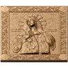 Резная икона «Божья Матерь Калужская» - деревянное панно высокого рельефа