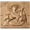 Икона Божья Матерь Смоленская - резной деревянный рельеф