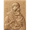 Резная икона Божья Матерь Толгская - деревянный декор из дуба, бука, ясеня