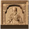 Вениамин Петроградский - резное деревянное панно