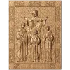 Икона «Вера, Надежда, Любовь и мать их Софья» - резной деревянный панно