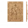 Икона «Вера, Надежда, Любовь и мать их Софья» - резной деревянный панно