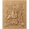 Икона «Георгий Победоносец» - резное панно из дерева