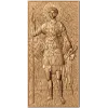 Резная панель Святой Георгий Победоносец - деревянный рельеф