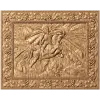 Георгий Победоносец - резной деревянный барельеф