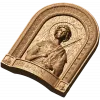 Икона Святого Георгия Победоносца - резной деревянный барельеф