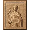 Икона Мученик Трифон - резная деревянная панель из массива