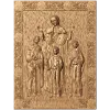 Икона-рельеф «София и мученицы Вера, Надежда и Любовь» - резной декор из дерева