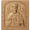 Икона Николай Чудотворец - резной деревянный декор