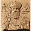 Икона Николай Чудотворец - резной деревянный барельеф