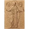 Икона Святителя Николая Чудотворца - резная деревянная панель