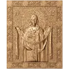 Покров Пресвятой Богородицы - резная деревянная икона
