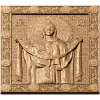 Покров Пресвятой Богородицы - резная деревянная икона