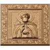Икона Преподобного Сергия Радонежского - резной деревянный барельеф