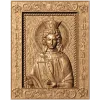 Резная икона Святая Анастасия - деревянный рельеф в рамке
