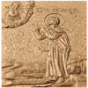 Икона «Святая Варвара Скворчихинская» - резное деревянное панно