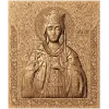 Резная икона Святая Ирина - деревянная панель из массива