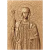 Деревянная икона «Святая равноапостольная Нина» - резной декор из массива
