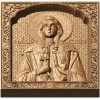 Икона «Святая Христина» - резной деревянный образ