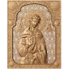 Икона Святой мученицы Веры - резное панно из дерева