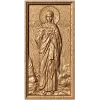 Икона «Святая мученица Клавдия» - резной деревянный барельеф