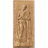 Святой Борис - резная деревянная икона, панно из массива