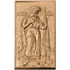 Святой Борис - резная деревянная икона, панно из массива