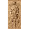 Икона Святой Виктор - резная деревянная икона в рельефе